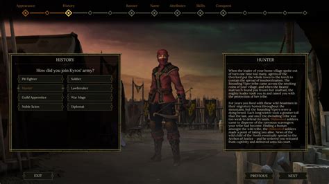 tyranny mage build|tyranny character creation.